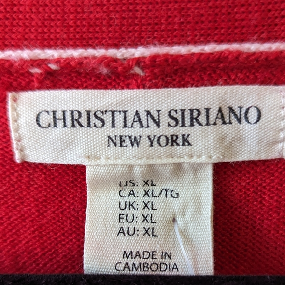 Christian Siriano XL Red Cardigan - Picture 5 of 6